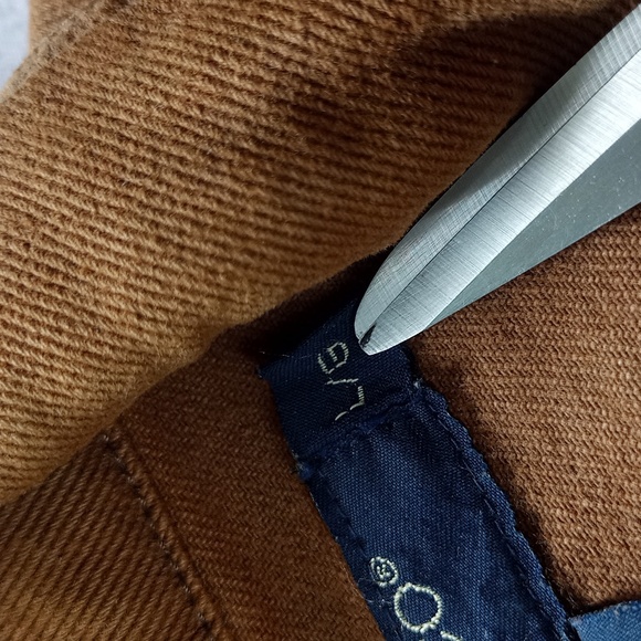 Vintage 90s Club Monaco Jeans Denim Brown Vest - Picture 5 of 6